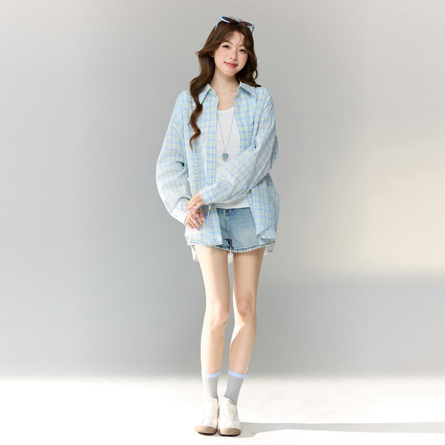 실사 정가 한 부서 화이트 u 칼라 긍정적 인 어깨 반팔 티셔츠 여성 여름 몸매 가꾸기 슬림해 보이는 핫걸 허리 수축 기초 맨위 상세 이미지 4