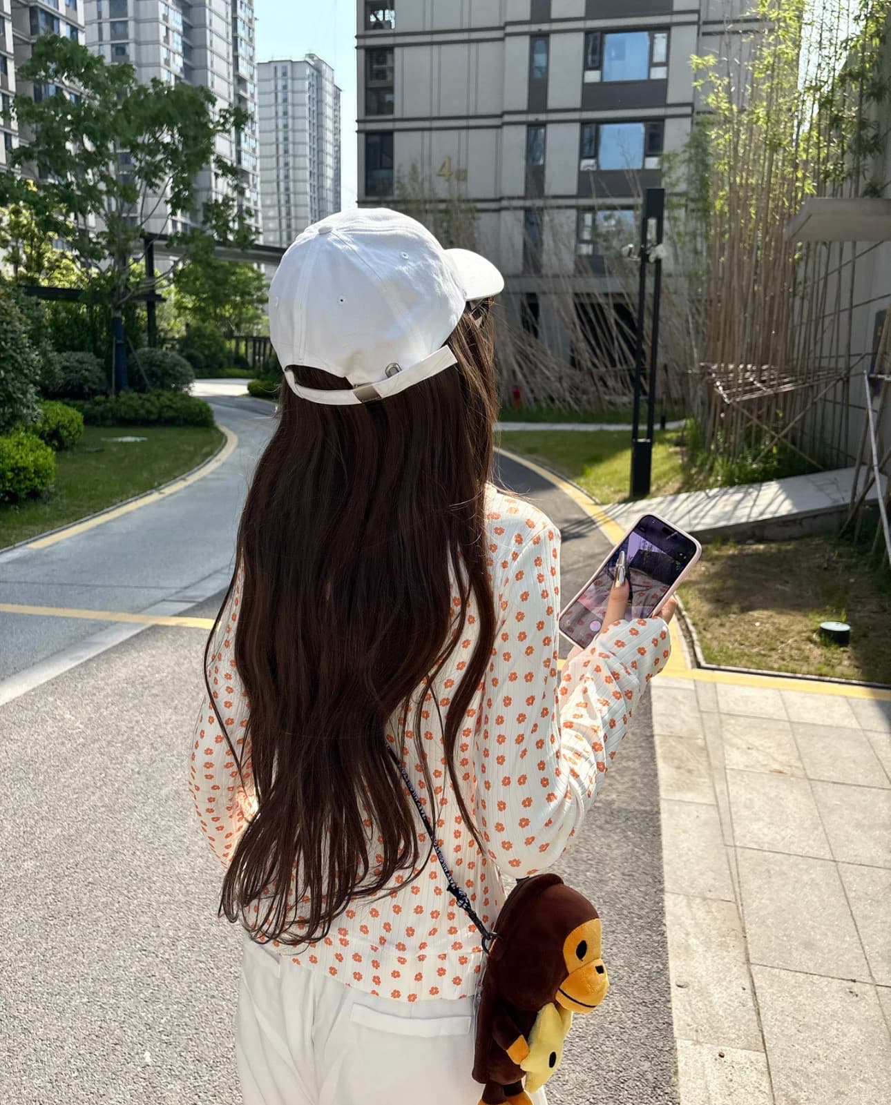 아메리칸 시간 아직도 느낌 품격 데이지 프린트 후드 지퍼 여성 코트 여름 슬림해 보이는 얇고 가벼운 태양 보호 셔츠 맨위 트렌디 상세 이미지 3