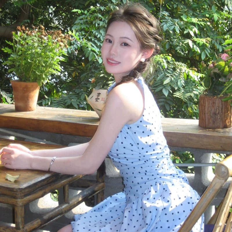 원본 것 있음 네리 파란색 도트 무늬 스트랩 행침 목 드레스 해변가 휴가 핫걸 허리 수축 꽃밭 미니 스커트 상세 이미지 3