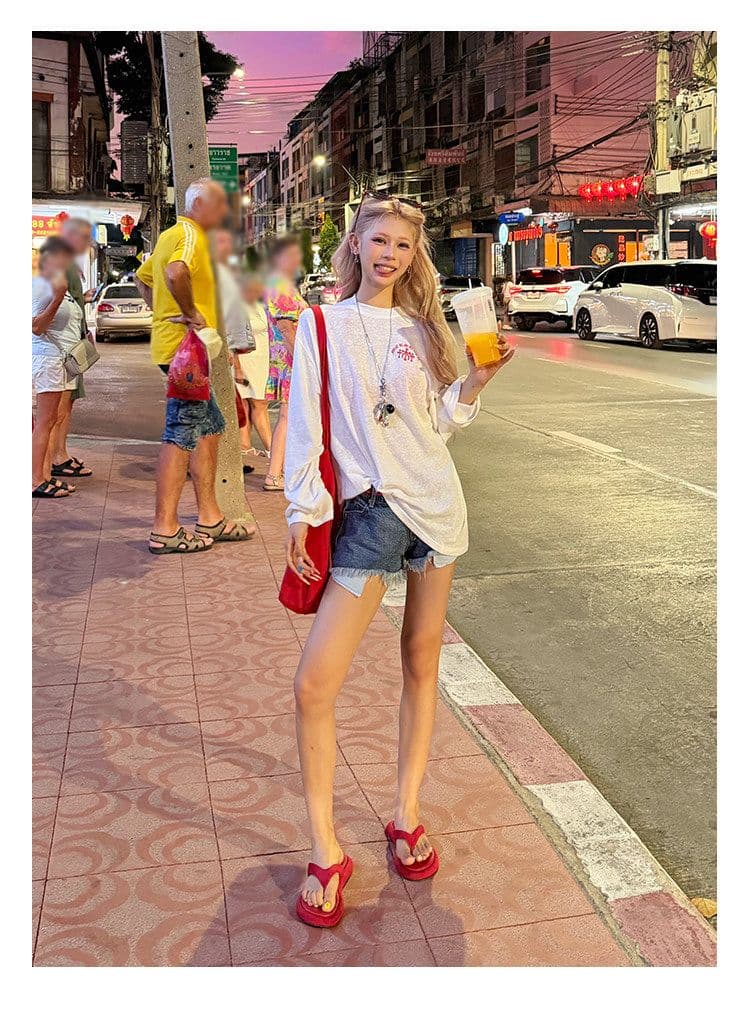 눈꽃 면 자외선 차단 의류 얇은 스타일 긴팔 블라우스 여름 알파벳 긴팔 마이크로 ~을 통해 자외선 차단 블라우스 이미지 4