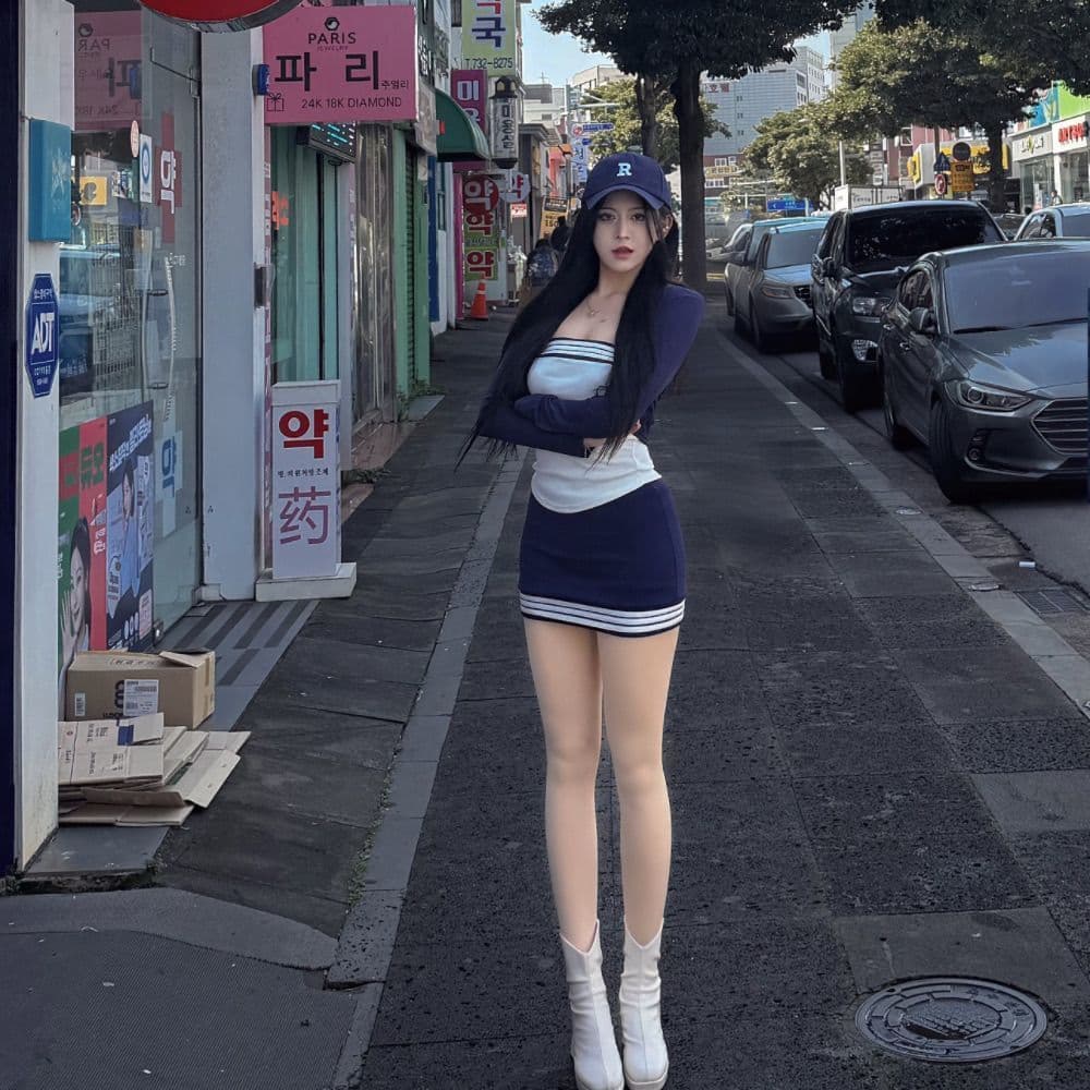 조기 가을 한 부서 착용 가져 가라. 에이즈 환자 여성 세트 순수한 욕망 바람 핫걸 캐미솔 오픈 가디건 맨위 반신 미니 스커트 세트 상세 이미지 2