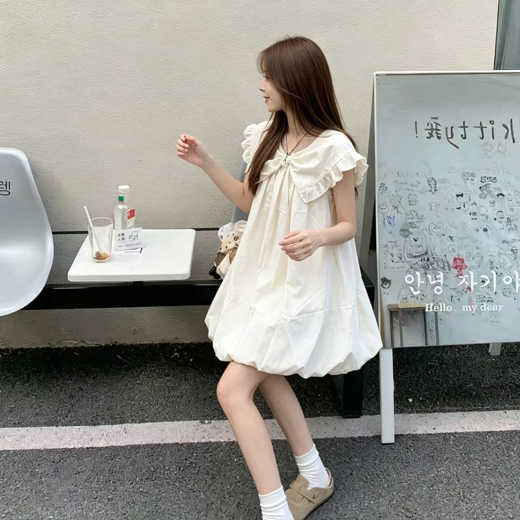 아메리칸 레트로 핫걸 체크무늬 7부 바지 여성 여름 루즈핏 느긋한 주름 다용도 넓은 다리 캐주얼 반바지 바지 이미지 5