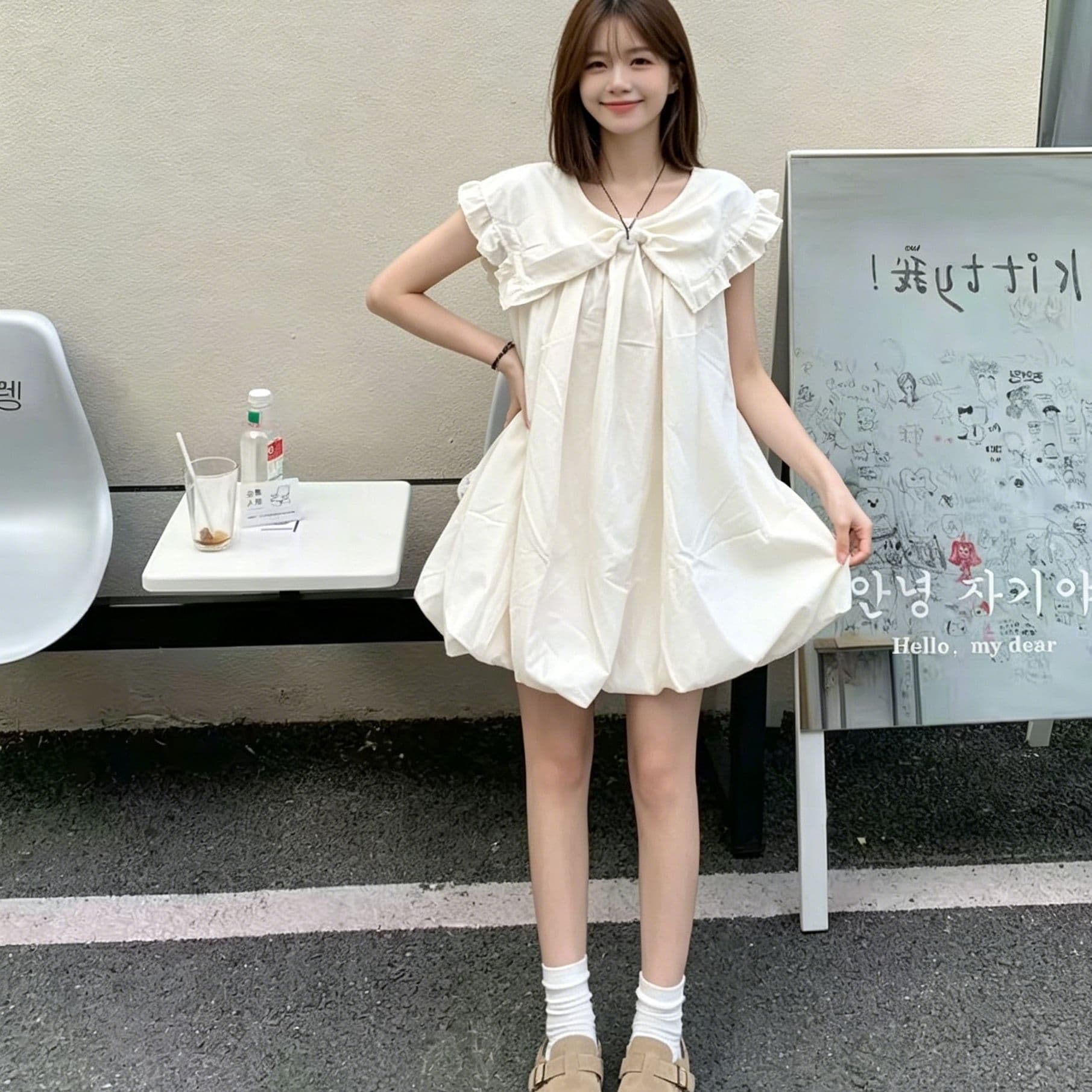 아메리칸 레트로 핫걸 체크무늬 7부 바지 여성 여름 루즈핏 느긋한 주름 다용도 넓은 다리 캐주얼 반바지 바지 상세 이미지 5