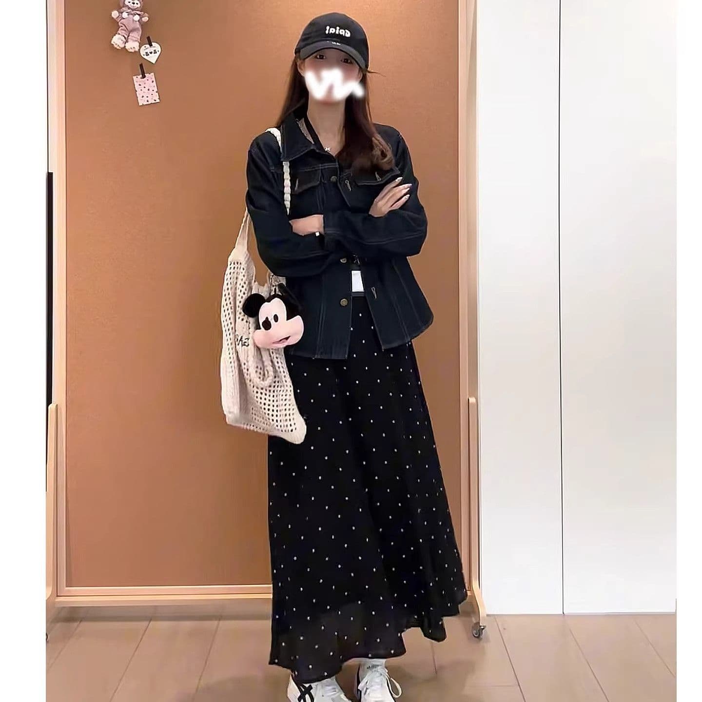 빅 사이즈 지방 mm 프랑스식 그는 벤 바람 패션 검정색 V넥 여성 드레스 여름 허리 수축 슬림해 보이는 품격 길다 치마 이미지 4