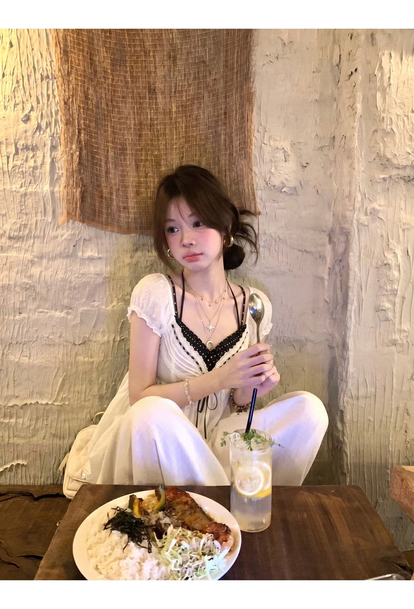 s-2xl 레이스 나비 매듭 반팔 인형 여성 셔츠 여름 슬립 스택 착용 아름다운 페이크 레이어드 맨위 상세 이미지 3