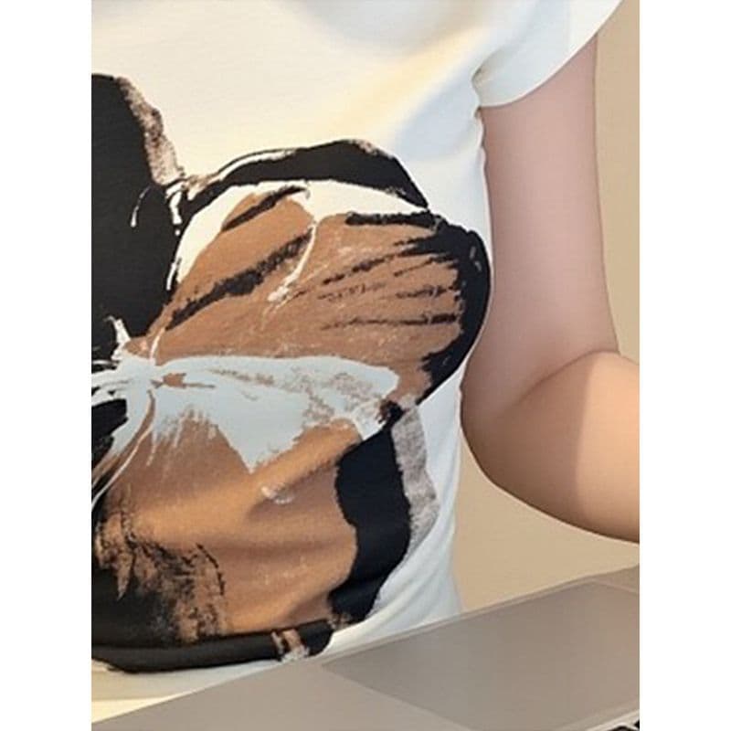 사람들 면 모달 260 그램 핫걸 바람이 아닙니다. 규칙 한 단어 비스듬한 어깨 쇄골 여름 새로운 디자인 오프숄더 맨위 이미지 5