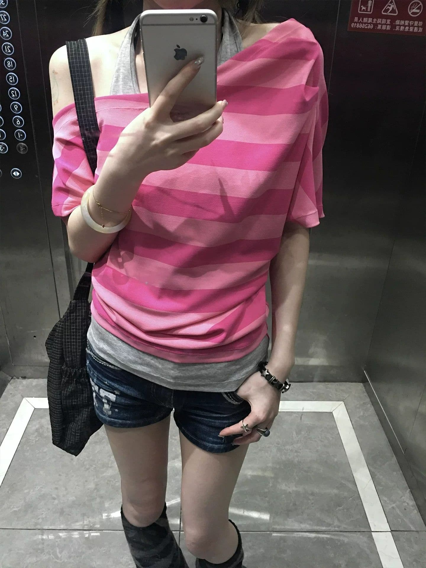 원본 컬러 짜임 원단 원본 것 페이크 레이어드 반팔 티셔츠 상세 이미지 4