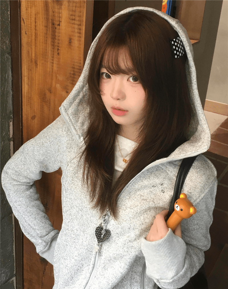 순수한 Mianhua 면 가을 겨울 오픈 가디건 몸매 가꾸기 쇼트 스타일 재킷 맨위 털이 있고 두꺼운 후드 티 스웨터 여성