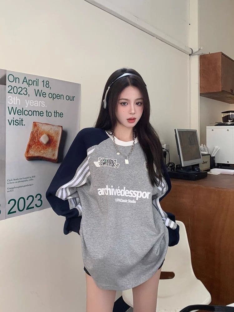 면 린넨 정장 짧은 외투 여성 2027 봄 가을 새로운 문예 빅 사이즈 루즈핏 캐주얼 긴팔 작은 정장 맨위 이미지 2