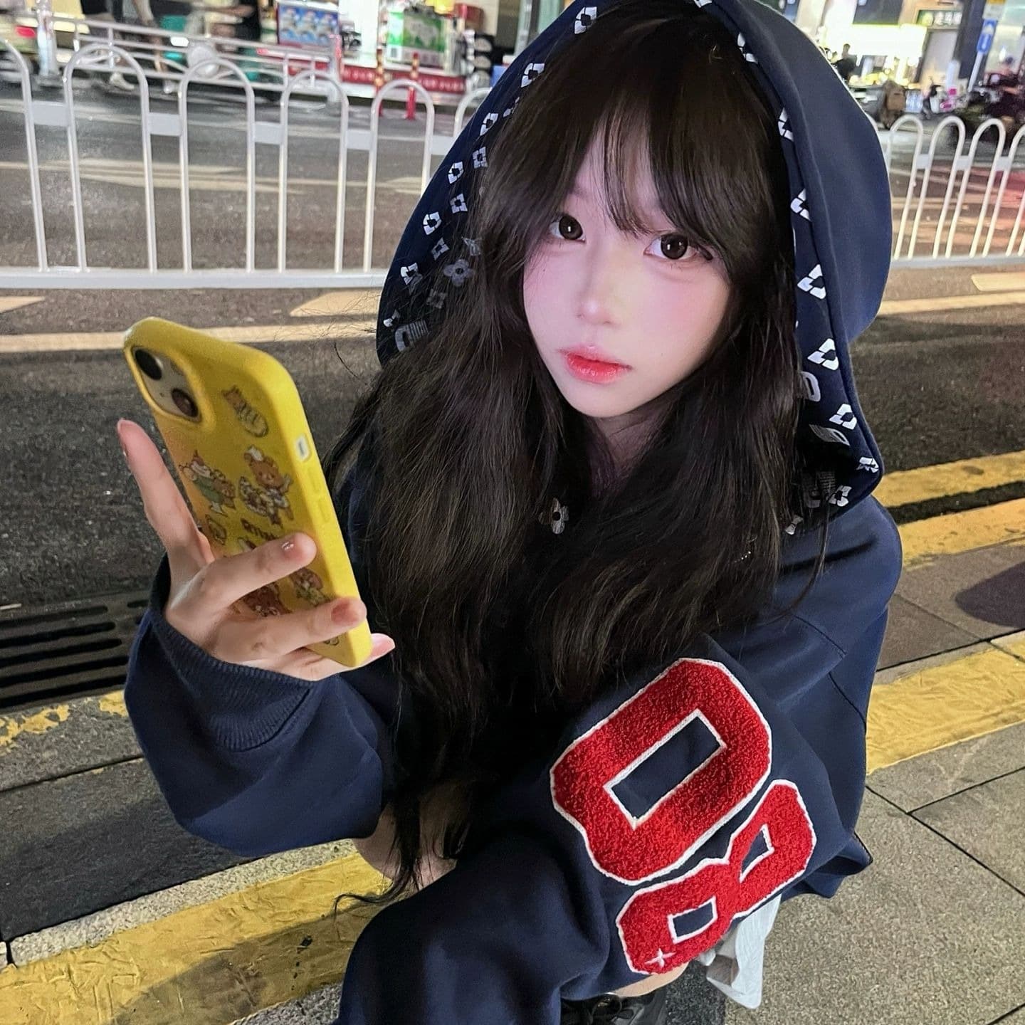 순수한 Mianhua 면 있음 인사이드 펌프 2026 털이 있고 두꺼운 오픈 가디건 후드 티 스웨터 겨울 루즈핏 느긋한 재킷 이미지 5