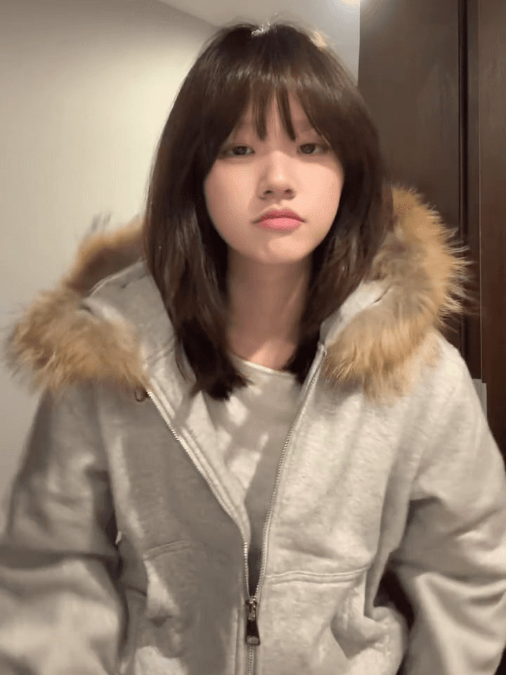 순수한 Mianhua 면 모피 칼라 탈착식 모피 칼라 회색 후드 티 스웨터 여성 털이 있고 두꺼운 재킷 2026 이미지 3