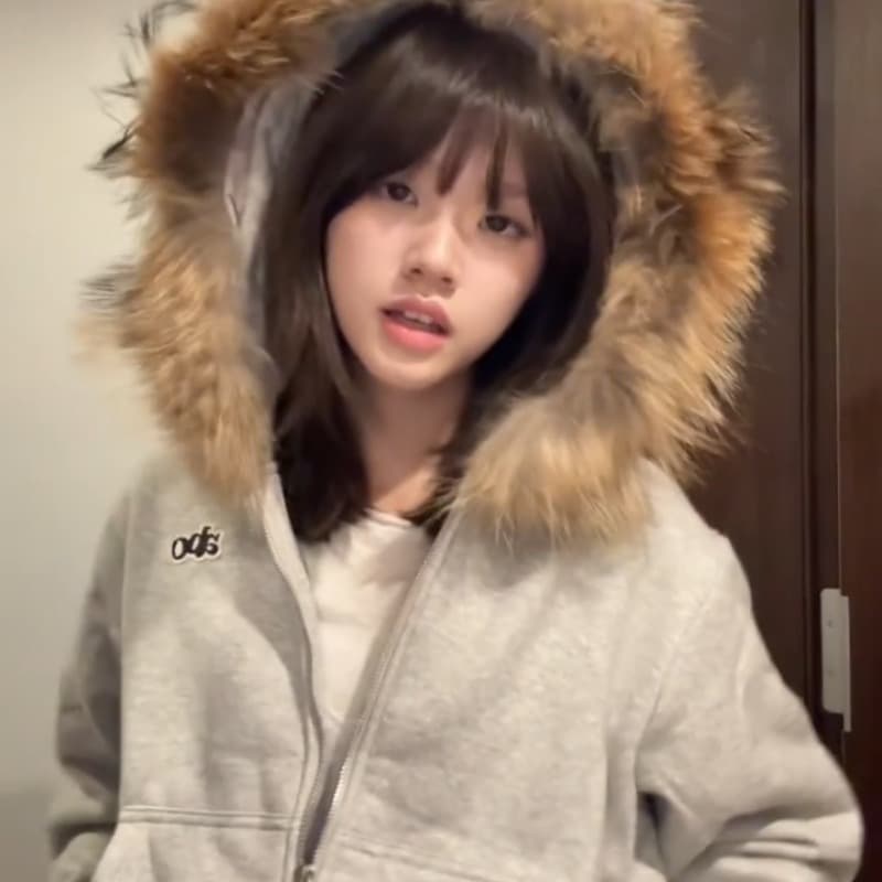 순수한 Mianhua 면 모피 칼라 탈착식 모피 칼라 회색 후드 티 스웨터 여성 털이 있고 두꺼운 재킷 2026 이미지 5