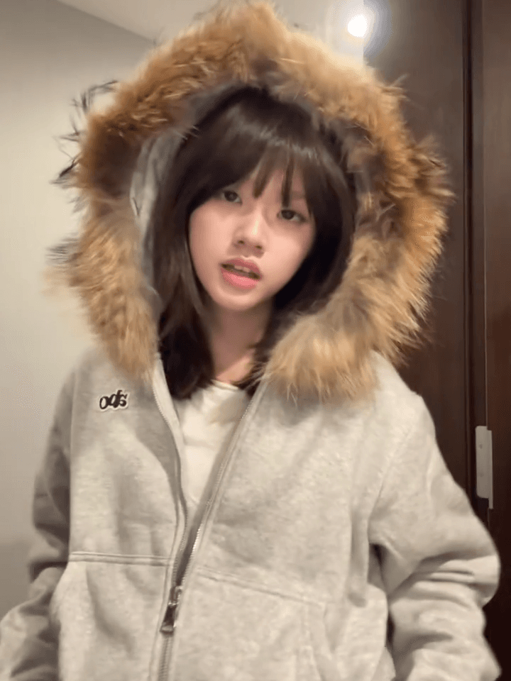순수한 Mianhua 면 모피 칼라 탈착식 모피 칼라 회색 후드 티 스웨터 여성 털이 있고 두꺼운 재킷 2026 상세 이미지 5