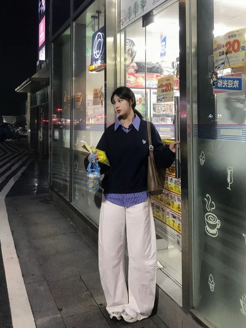 순수한 Mianhua 면 2026 페이크 레이어드 후드티 여성 가을 겨울 한 부서 느긋한 긴팔 맨위 털이 있고 두꺼운 상세 이미지 5