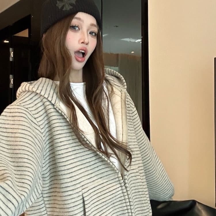 얇은 스타일 자수 이후 패키지 칼라 광저우 원본 원단 후드티 이미지 4