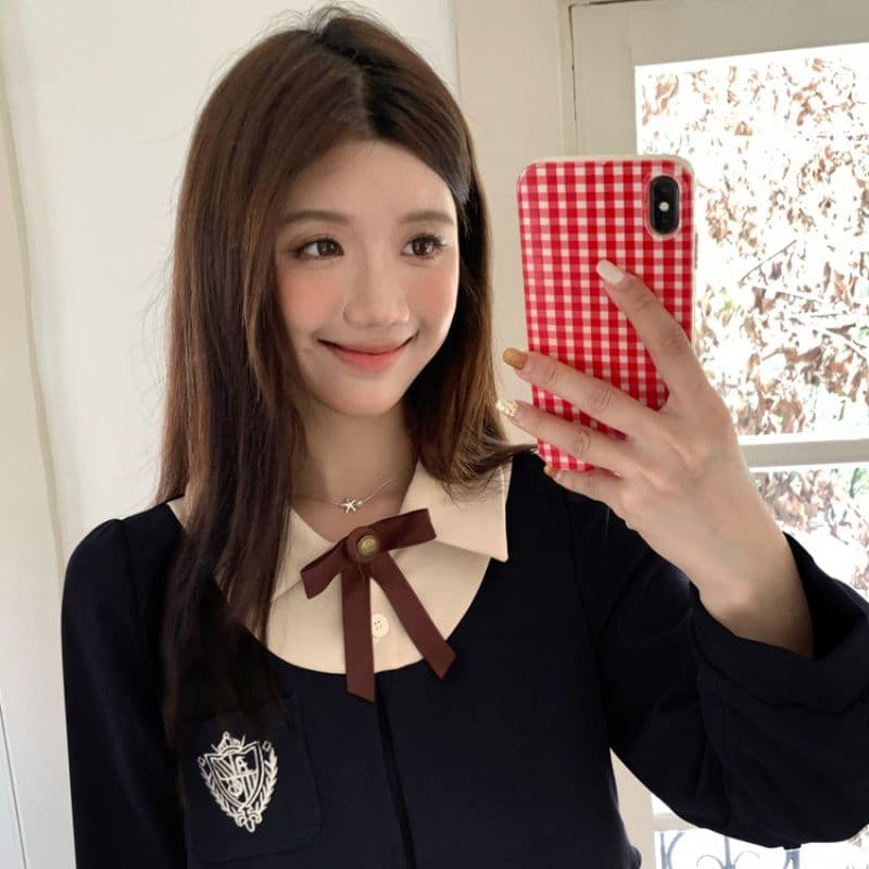 빅 사이즈 고급 센스 외국 가스 연령 감소 패션 품격 슬림해 보이는 다용도 캐주얼 드레스 상세 이미지 2