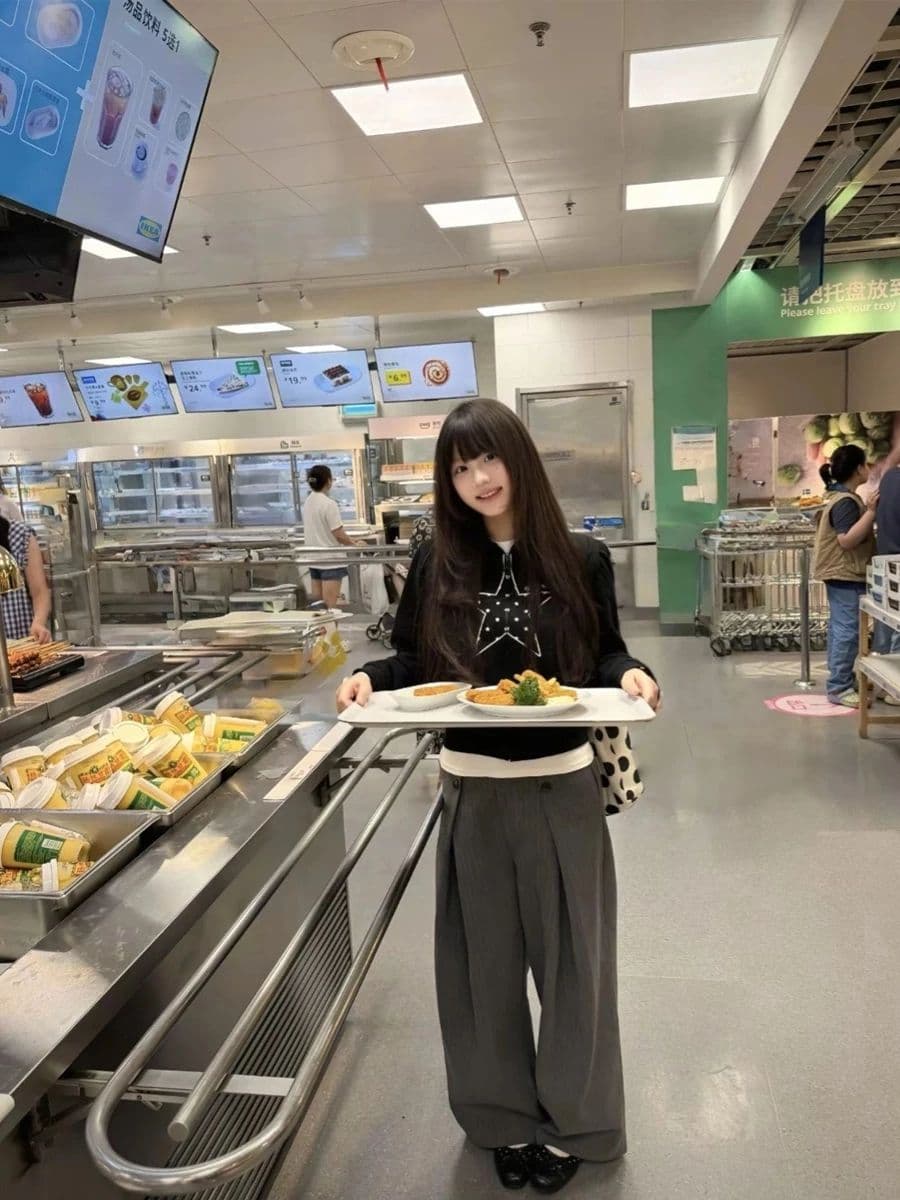 후아 면 복합 레트로 별 프린트 스탠드 칼라 오픈 가디건 후드티 달콤한 차가운 캐주얼 기초 재킷 여성 상세 이미지 5