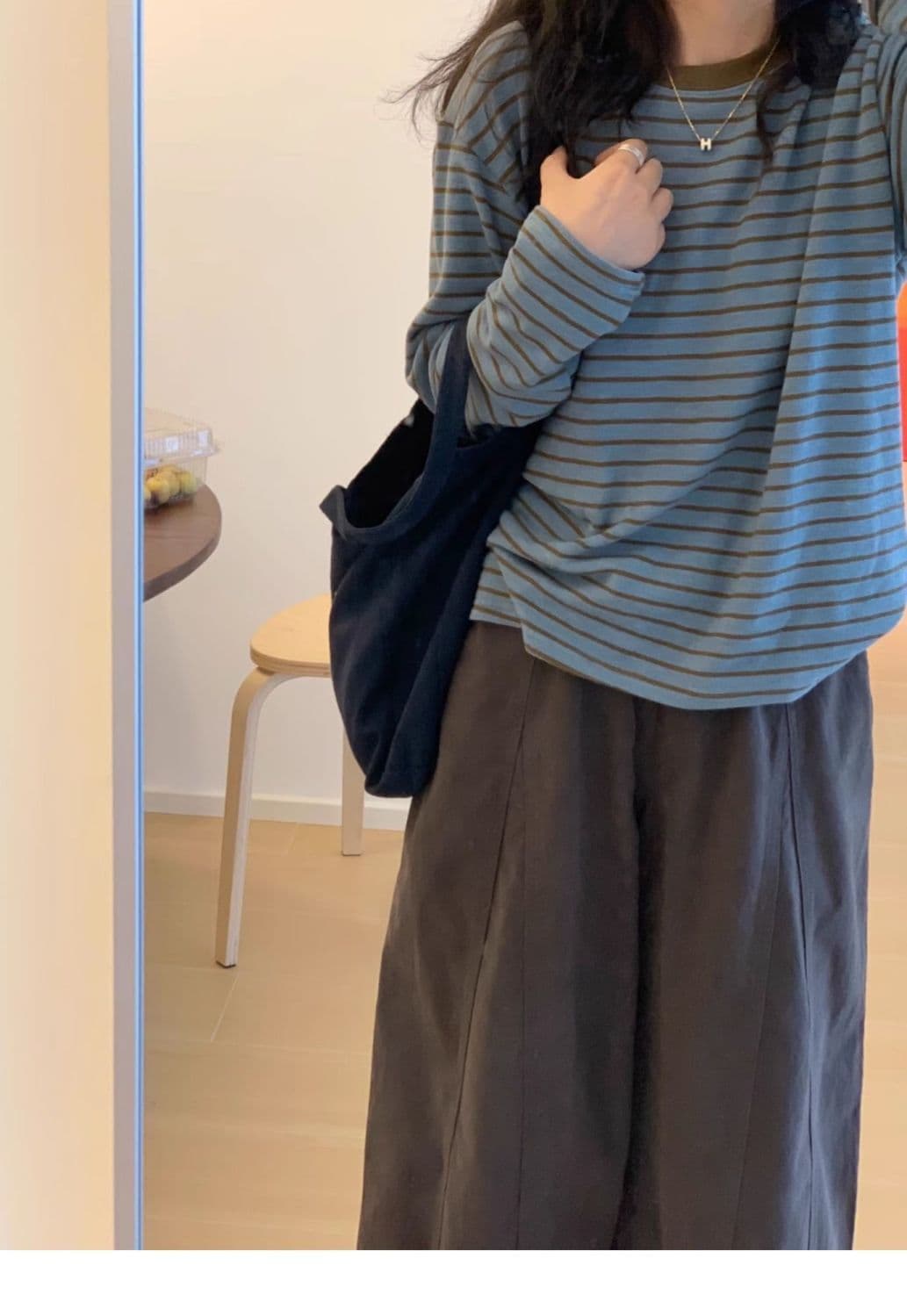 일본식 어두운 회색 캐주얼 넓은 다리 모통이 칼 바지 여성 여름 새로운 루즈핏 하이웨이스트 슬림해 보이는 마이크로 폭탄 속도 건조한 캐주얼 바지 상세 이미지 13