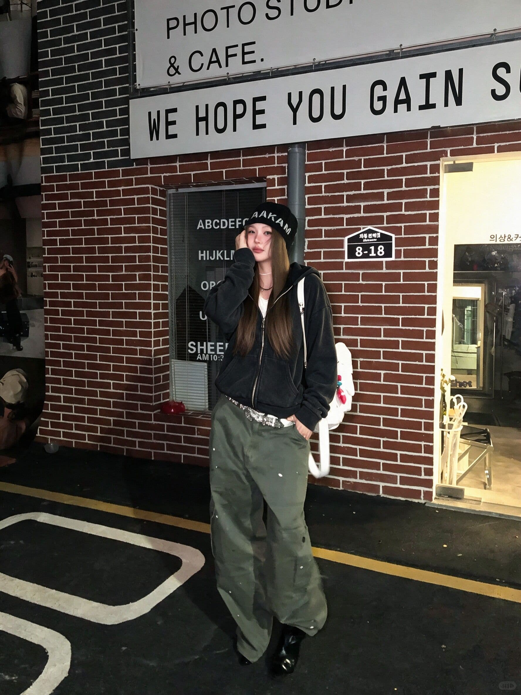 후아 면 복합 마 오래된 공예 2026 가을 검정색 튀김 소금 마 오래된 후드 티 스웨터 여성 코트 상세 이미지 5