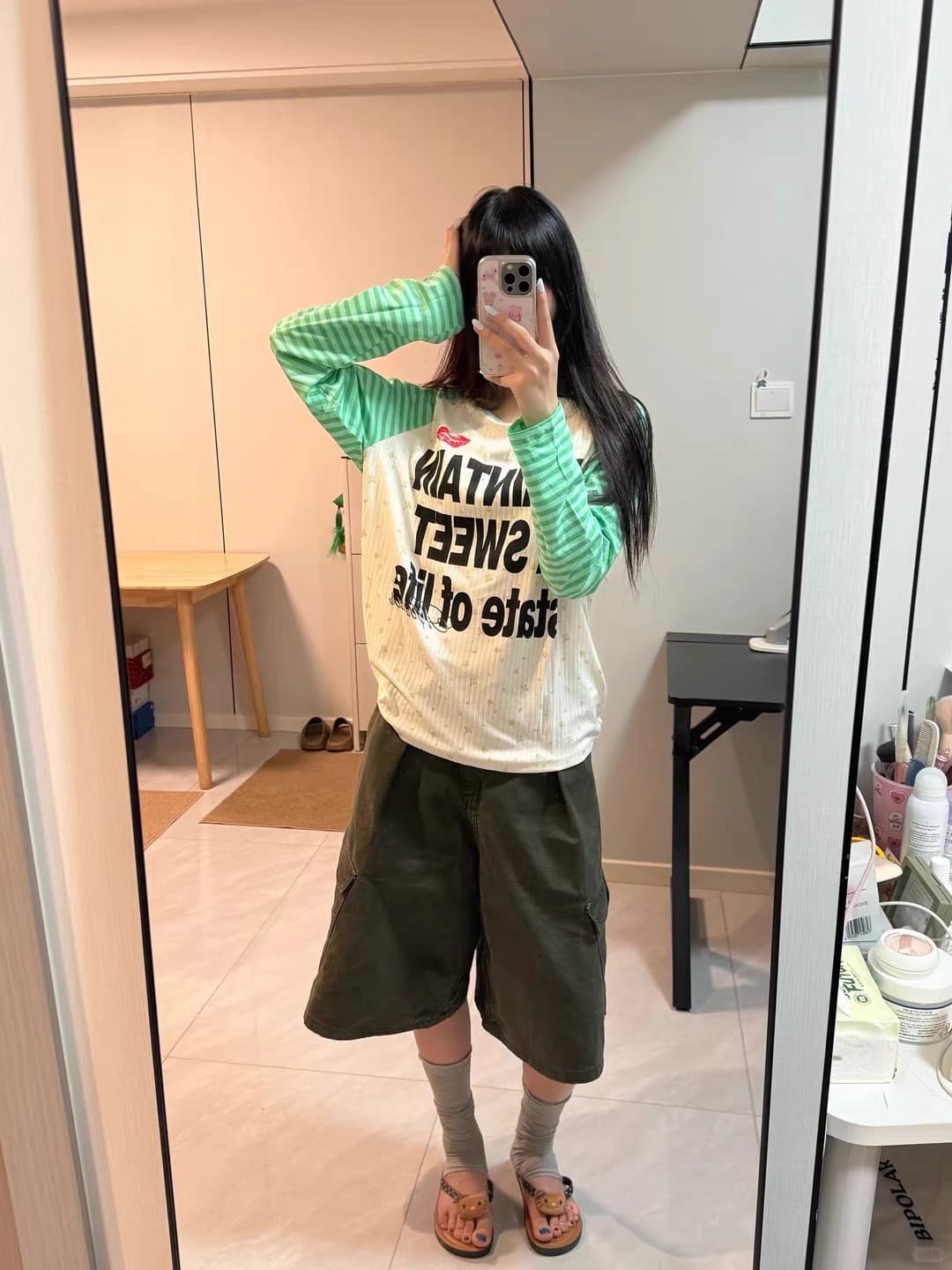 원본 솜씨 광저우 원본 원단 긴팔 티셔츠 여성 이미지 4