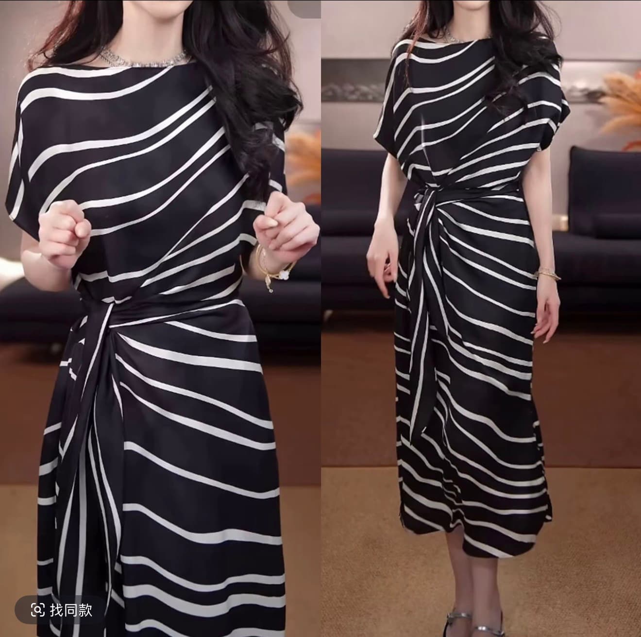tangtang studio 스트라이프 드레스 품격 패션 캐주얼 다용도 126066