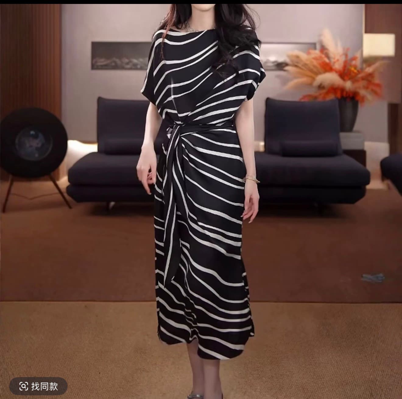 tangtang studio 스트라이프 드레스 품격 패션 캐주얼 다용도 126066 이미지 3