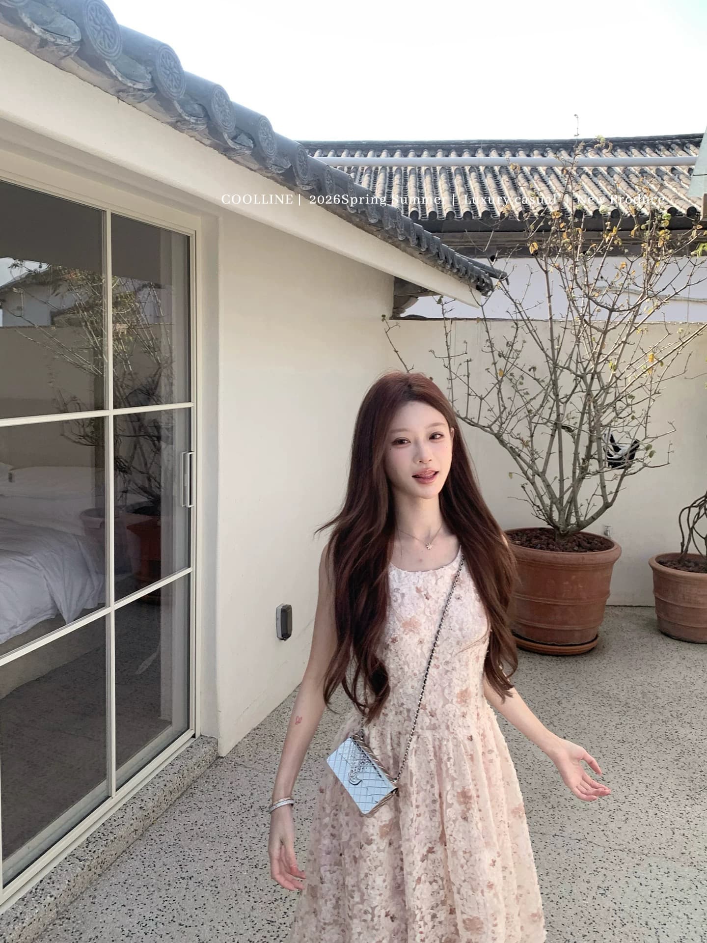꽃 집 소녀 3 차원 꽃 봄 여름 드레스 상세 이미지 3
