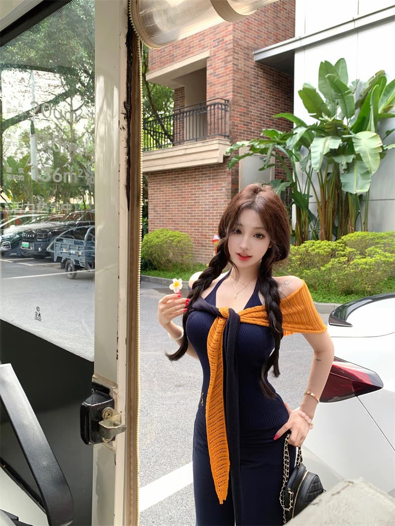 실사 아름다움 어깨 함락 양모 혼방 행침 목 조끼 모방 아마 숄 상세 이미지 4