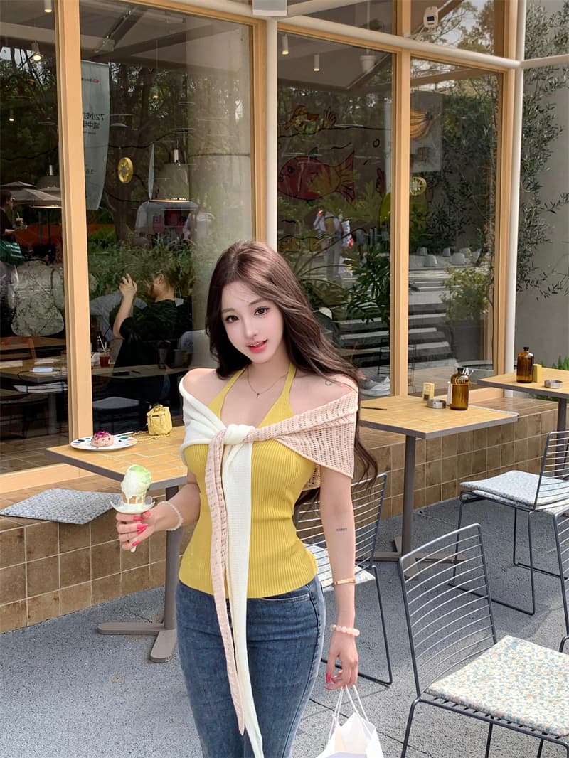 실사 아름다움 어깨 함락 양모 혼방 행침 목 조끼 모방 아마 숄 상세 이미지 10