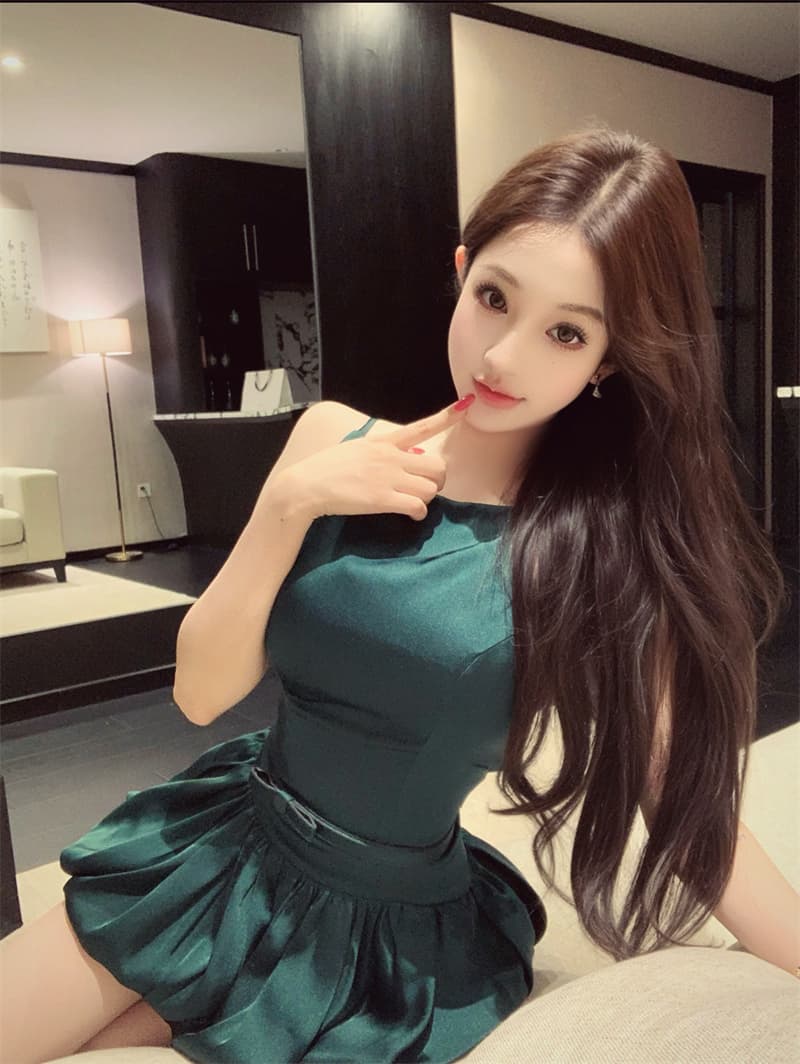 실사 달빛 꽃밭 품격 명문 여성 벨트 포함 발레 꽃밭 치마 슬립 드레스 상세 이미지 1