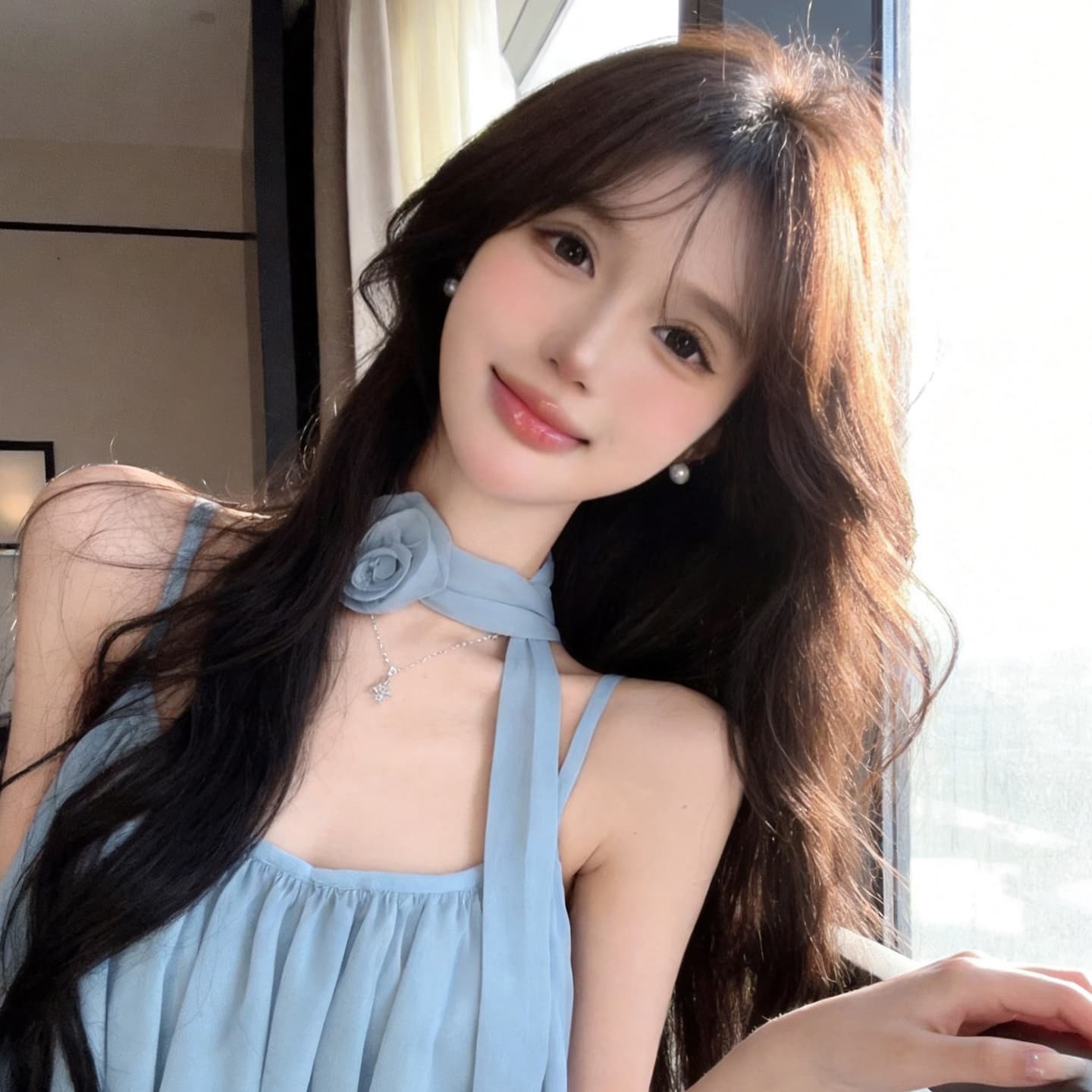정가 순수한 욕망 핫걸 휴가 바람 슬립 맨위 섹시함 V넥 프릴 백리스 루즈핏 캐주얼 통기성 조끼 상세 이미지 5