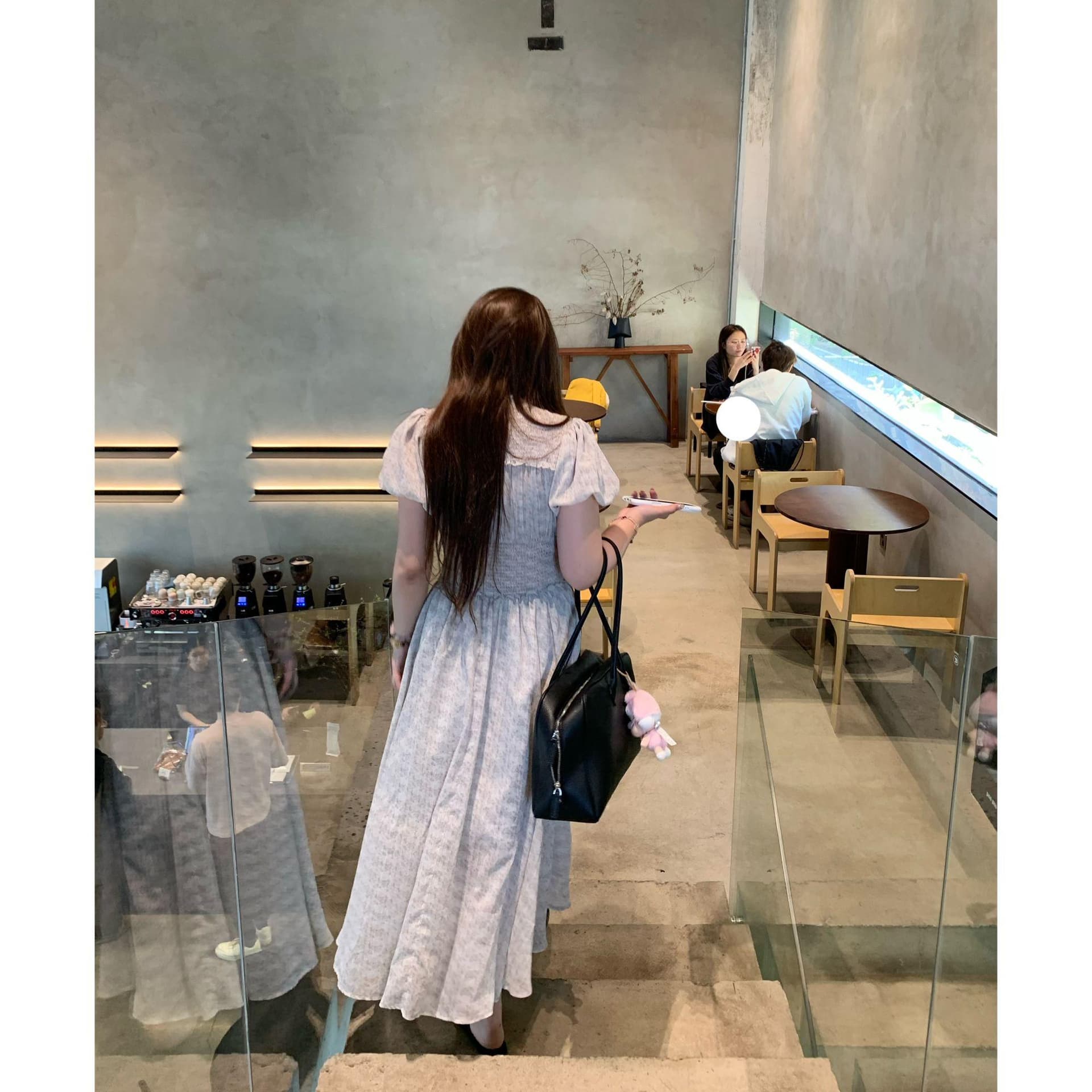 빅 사이즈 여성 의류 낭만주의 주름 허리 수축 드레스 작은 대중 디자인 명중 가져 가라. 치마 이미지 3