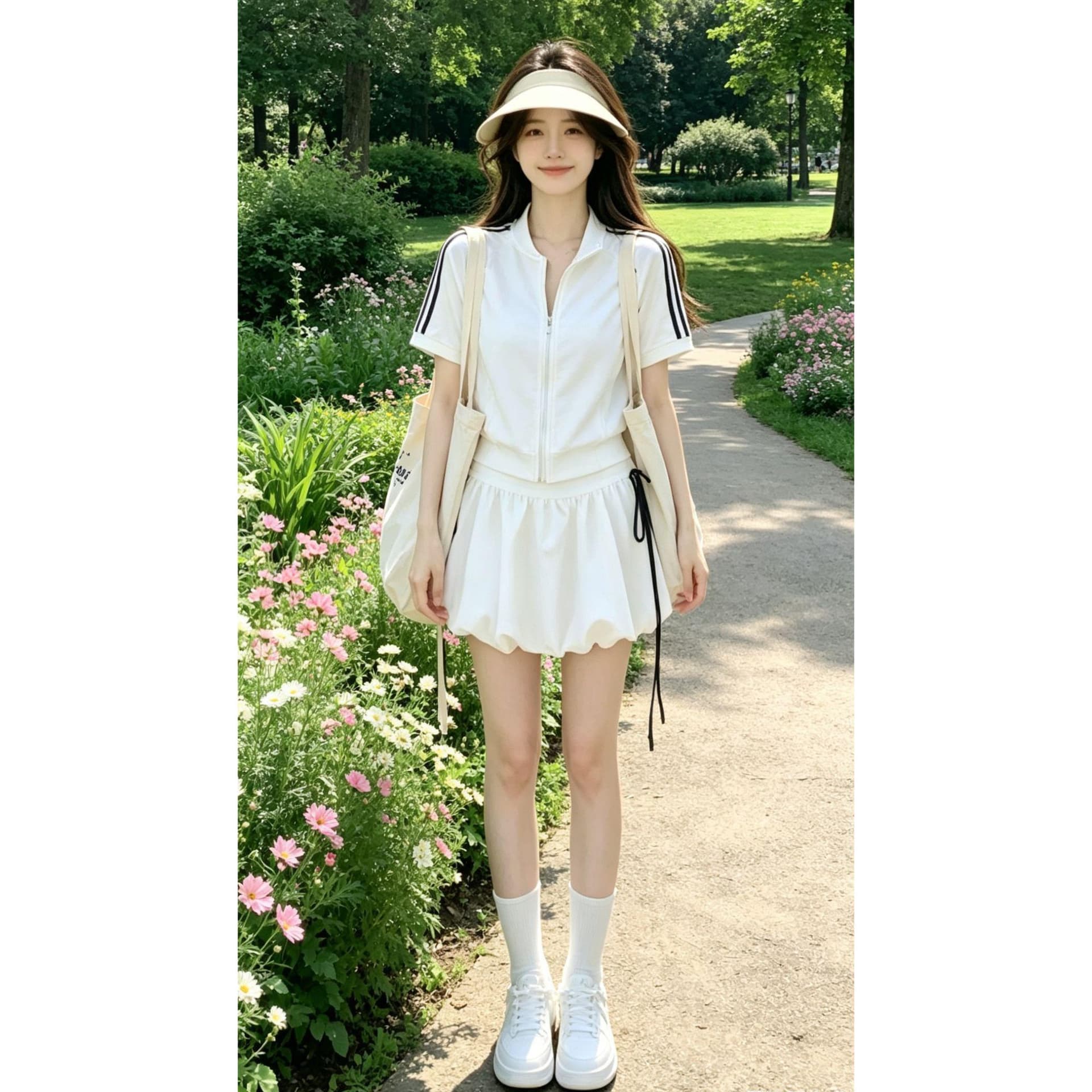 키 큰 남자 빅 사이즈 여성 의류 다용도 캐주얼 착용 가져 가라. 한 부서 운동 후드티 미니 스커트 세트 상세 이미지 5