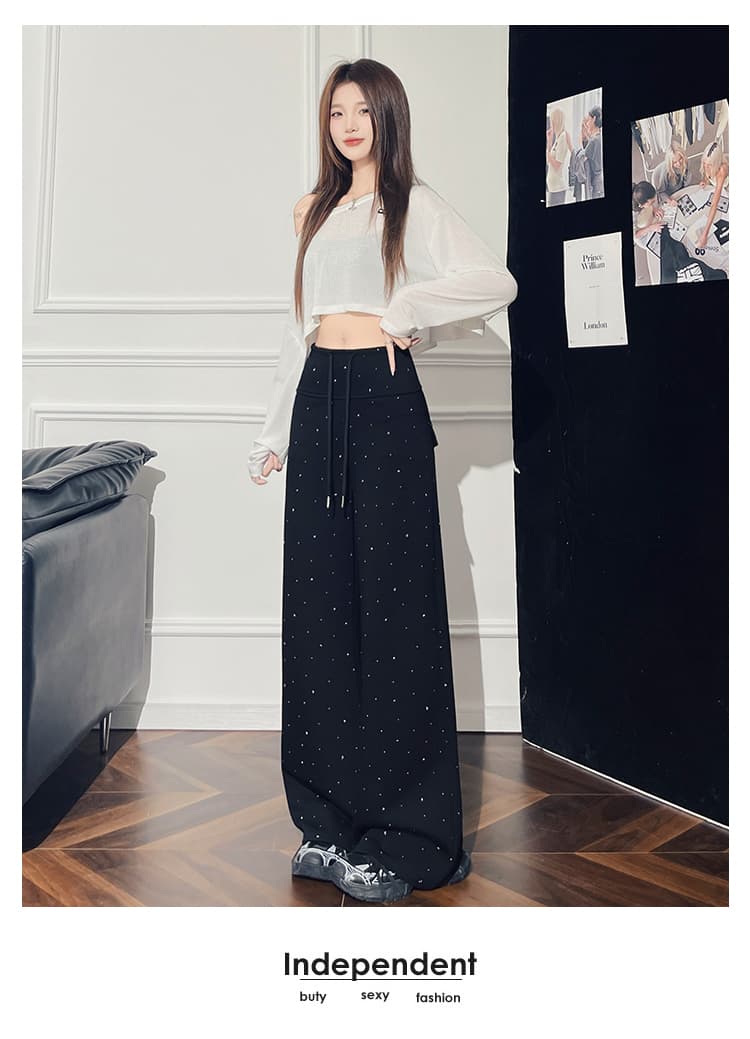 실사 무거운 작업 핫픽스 공기 면 와이드 레깅스 바지 가을 하이웨이스트 다용도 바닥 청소 캐주얼 바지 운동 스트레이트 긴 바지 상세 이미지 19