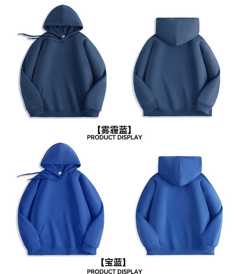국경 간 남성 순면 가을 어깨 단층 후드 털이 있는 후드티 봄 가을 겨울 새로운 긴팔 풀오버 캐주얼 맨위 상세 이미지 18