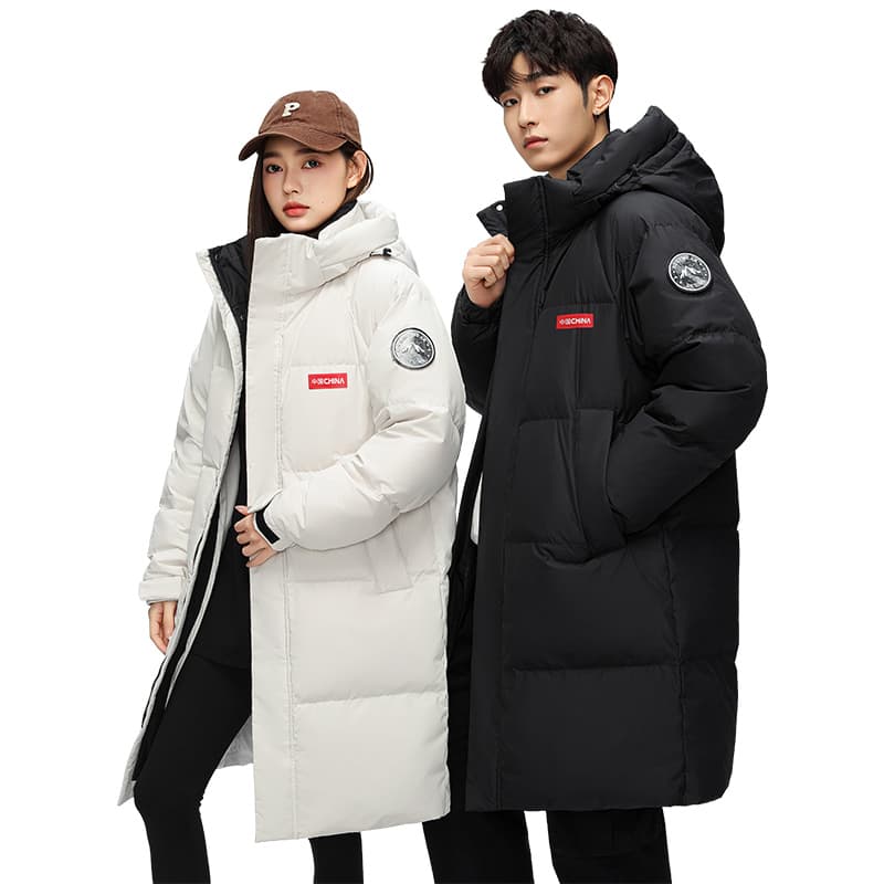 새로운 트렌드 오리털 야외 산계 다운 재킷 생방송 남녀 커플 국경 간 야외 후드 보온 자켓 이미지 5