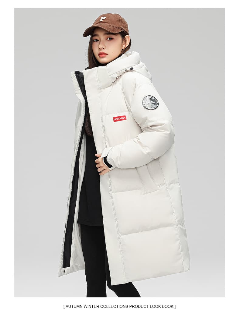새로운 트렌드 오리털 야외 산계 다운 재킷 생방송 남녀 커플 국경 간 야외 후드 보온 자켓 상세 이미지 17