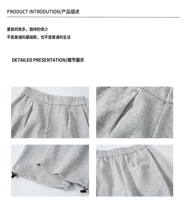 국경 간 조수 브랜드 웨이 바지 새로운 봄 가을 겨울 바지 항구 바람 스트레이트 긴 바지 루즈핏 캐주얼 남성 워크웨어 운동 바지 상세 이미지 2