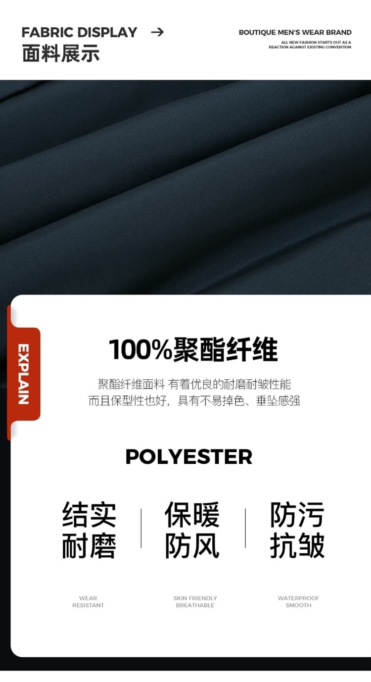 겨울 남성 면 의류 두꺼운 중노년 아빠 로드 중 비즈니스 캐주얼 면 옷 수 있습니다. 언 로딩 모자 보온 남성 의류 재킷 상세 이미지 9