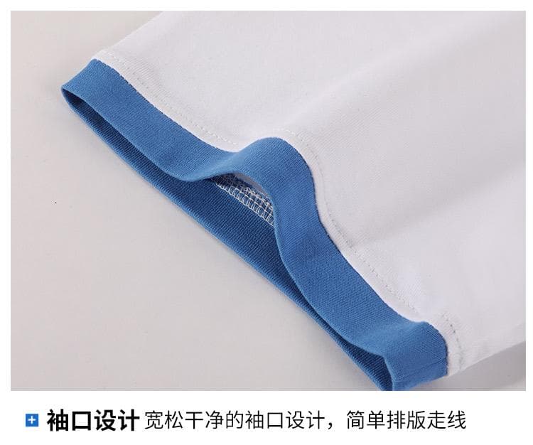 국경 간 새로운 남성 배색 측면 다용도 순면 무거운 단색 라운드 넥 티셔츠 캐주얼 루즈핏 맨위 티셔츠 반팔 상세 이미지 20