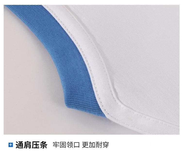 국경 간 새로운 남성 배색 측면 다용도 순면 무거운 단색 라운드 넥 티셔츠 캐주얼 루즈핏 맨위 티셔츠 반팔 상세 이미지 22