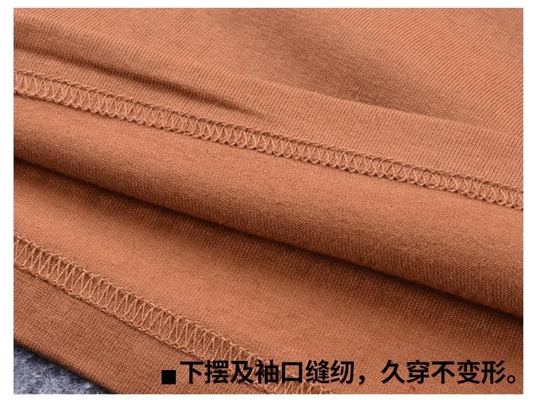 국경 간 새로운 캐주얼 단색 루즈핏 반팔 티셔츠 남성 여름 면 소재 순면 운동 맨위 티셔츠 실행 금액 섹션 상세 이미지 6