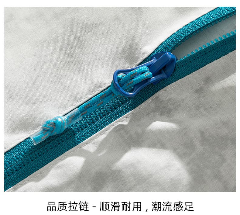국경 간 염색 여름 캐주얼 세트 남성 하프 지퍼 스탠드 칼라 반팔 오부 바지 루즈핏 트렌드 투피스 세트 상세 이미지 23