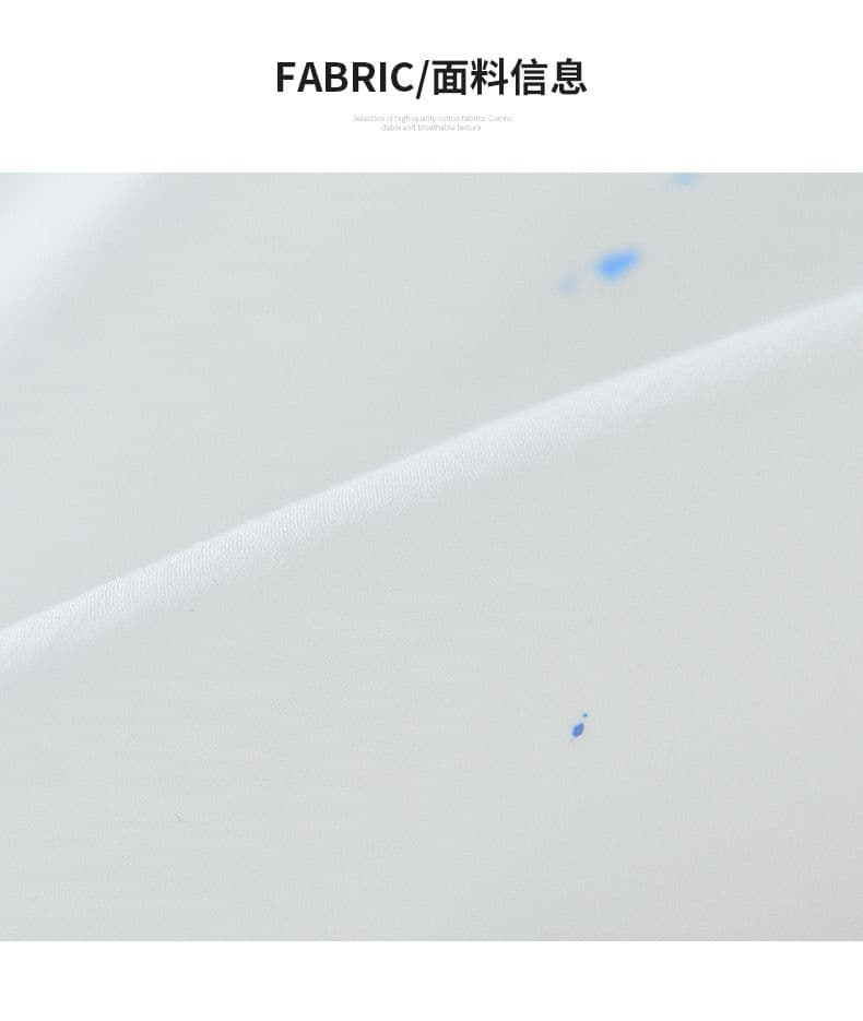여름 캐주얼 먹물 색상 반팔 셔츠 남성 개성 문예 면 소재 다용도 트렌드 미니멀리즘 셔츠 재킷 상세 이미지 4