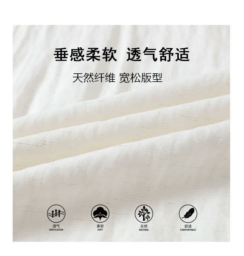 면 린넨 티셔츠 새로운 쿠바 칼라 단색 얇은 스타일 루즈핏 반팔 오래된 돈 바람 악당 잘 생긴 조수 브랜드 티셔츠 아마 POLO 셔츠 상세 이미지 2