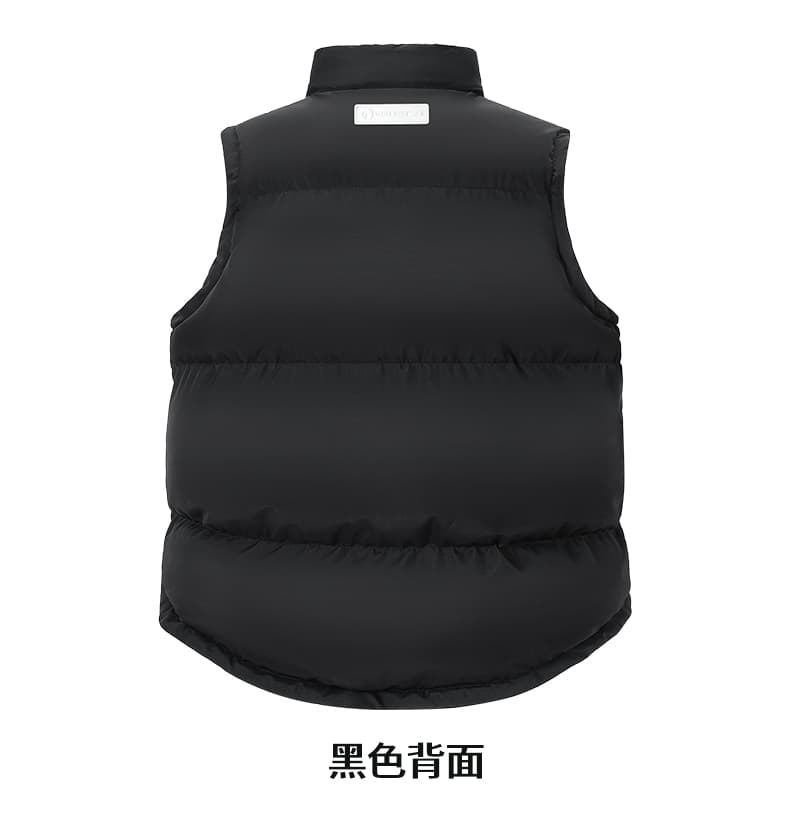 양면 착용 가을 겨울 남성 면 옷 조끼 조끼 조수 브랜드 양면 착용 양성 및 음성 착용 재킷 십자가 패키지 커플 베스트 상세 이미지 11