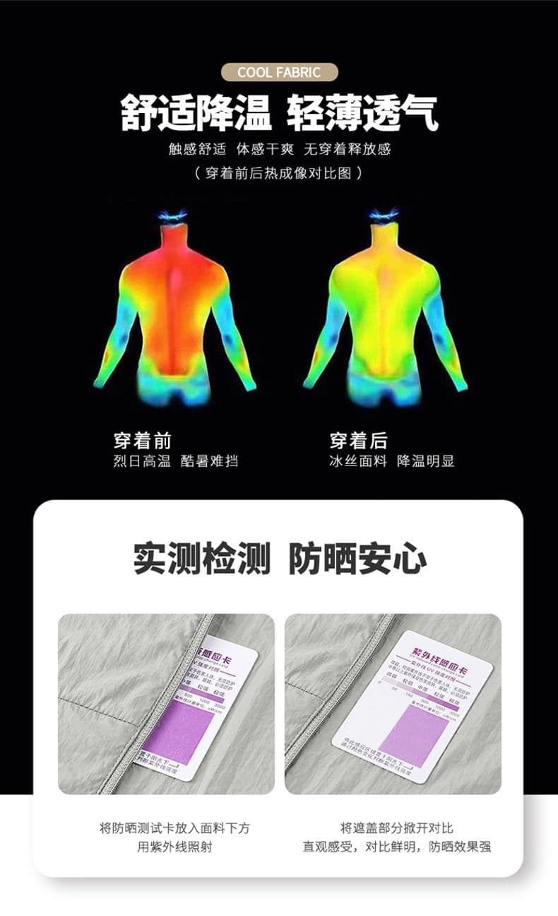 여름 새로운 자외선 차단 의류 남녀 커플룩 피부 의류 기타 색상 나일론 얼음 실크 자외선 차단 의류 낚시 서비스 긴팔 상세 이미지 11