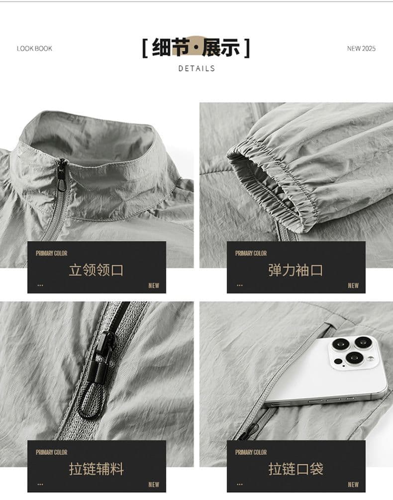 여름 새로운 자외선 차단 의류 남녀 커플룩 피부 의류 기타 색상 나일론 얼음 실크 자외선 차단 의류 낚시 서비스 긴팔 상세 이미지 19