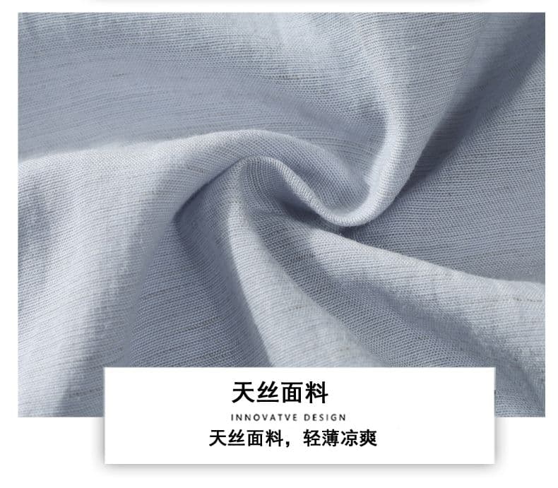 주간 실크 아마 중간 소매 셔츠 루즈핏 캐주얼 미니멀리즘 인기 다용도 편안함 단색 맨위 새로운 여름 셔츠 상세 이미지 21