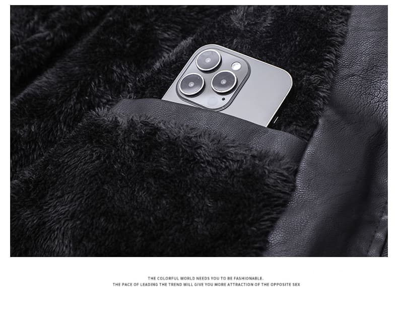 국경 간 새로운 트렌드 폴로 칼라 가죽 자켓 남자 봄 가을 소프트 스킨 몸매 가꾸기 지퍼 주머니 다용도 캐주얼 오토바이 가죽 재킷 상세 이미지 32